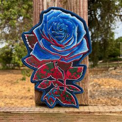 'Waterless Raw Indigo Rose Patch
