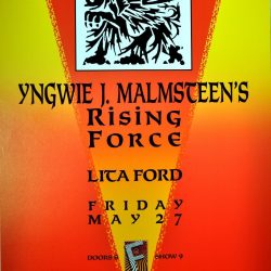 Yngwie Malmsteen Concert Poster 1988 F-22 Fillmore