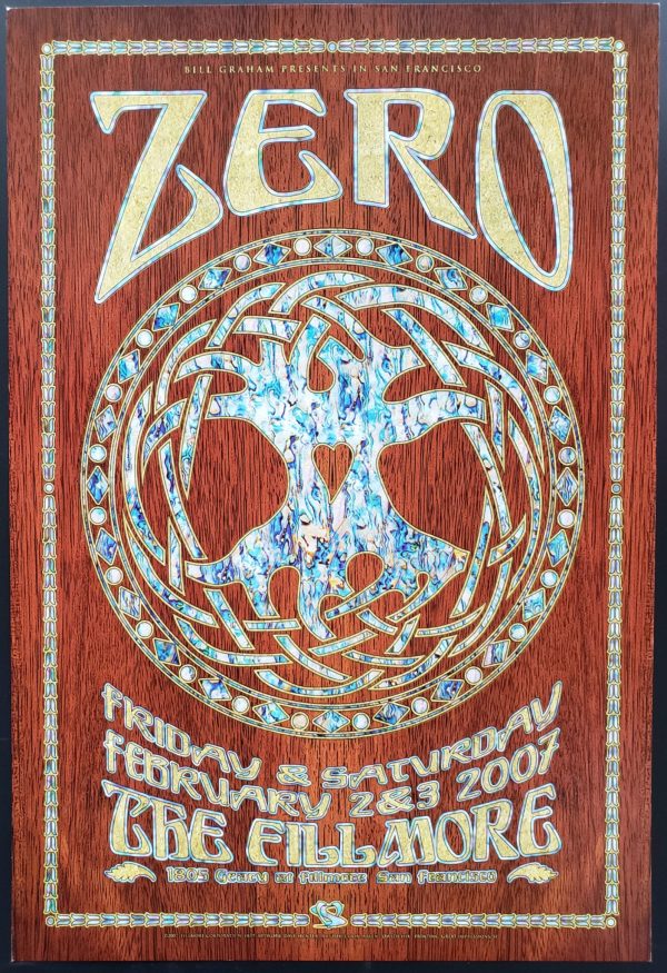 Zero Concert Poster 2007 F-839 Fillmore
