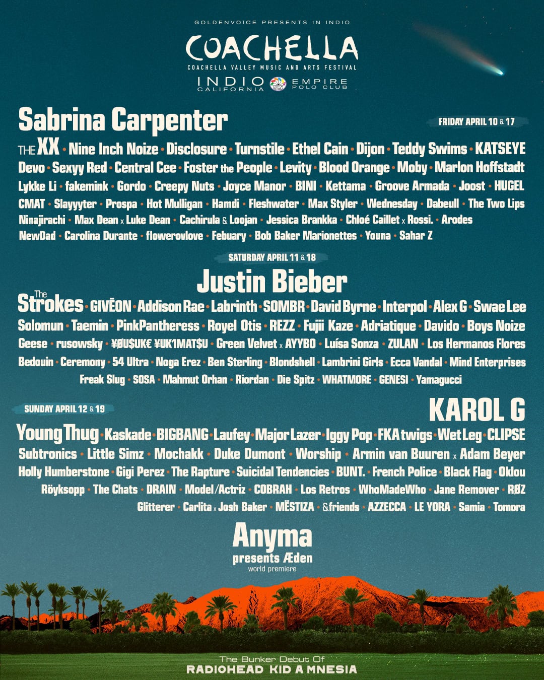 Coachella 2026 2025