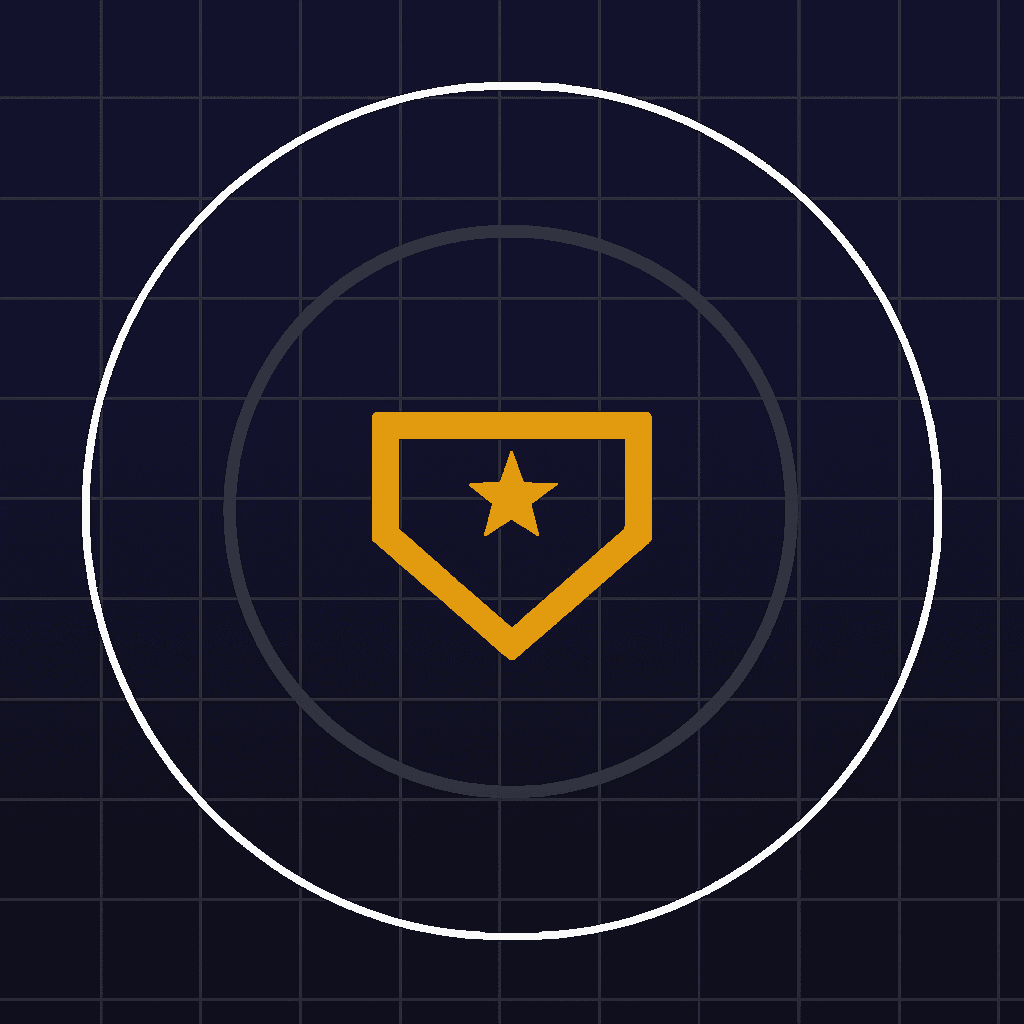 Shield icon with star representing fan award badge on digital scoreboard.
