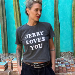 'Rainwater JLY Hand Printed Cropped Tee