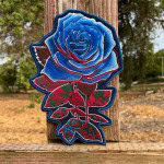 'Waterless Vintage Rose Embroidery