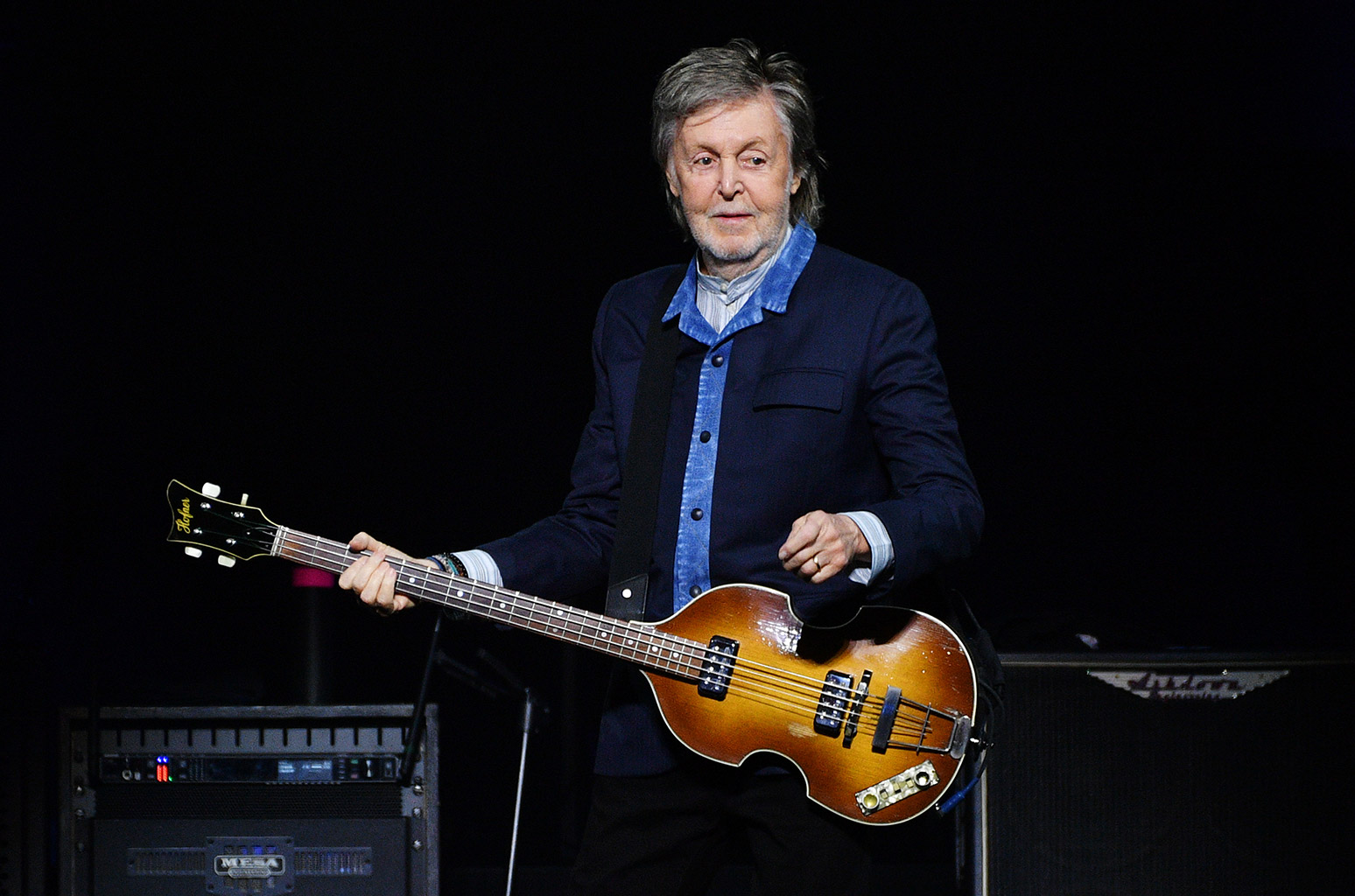 Sir Paul McCartney performs at The O2 Arena during his 'Got Back' world tour on December 18, 2024 in London, England.