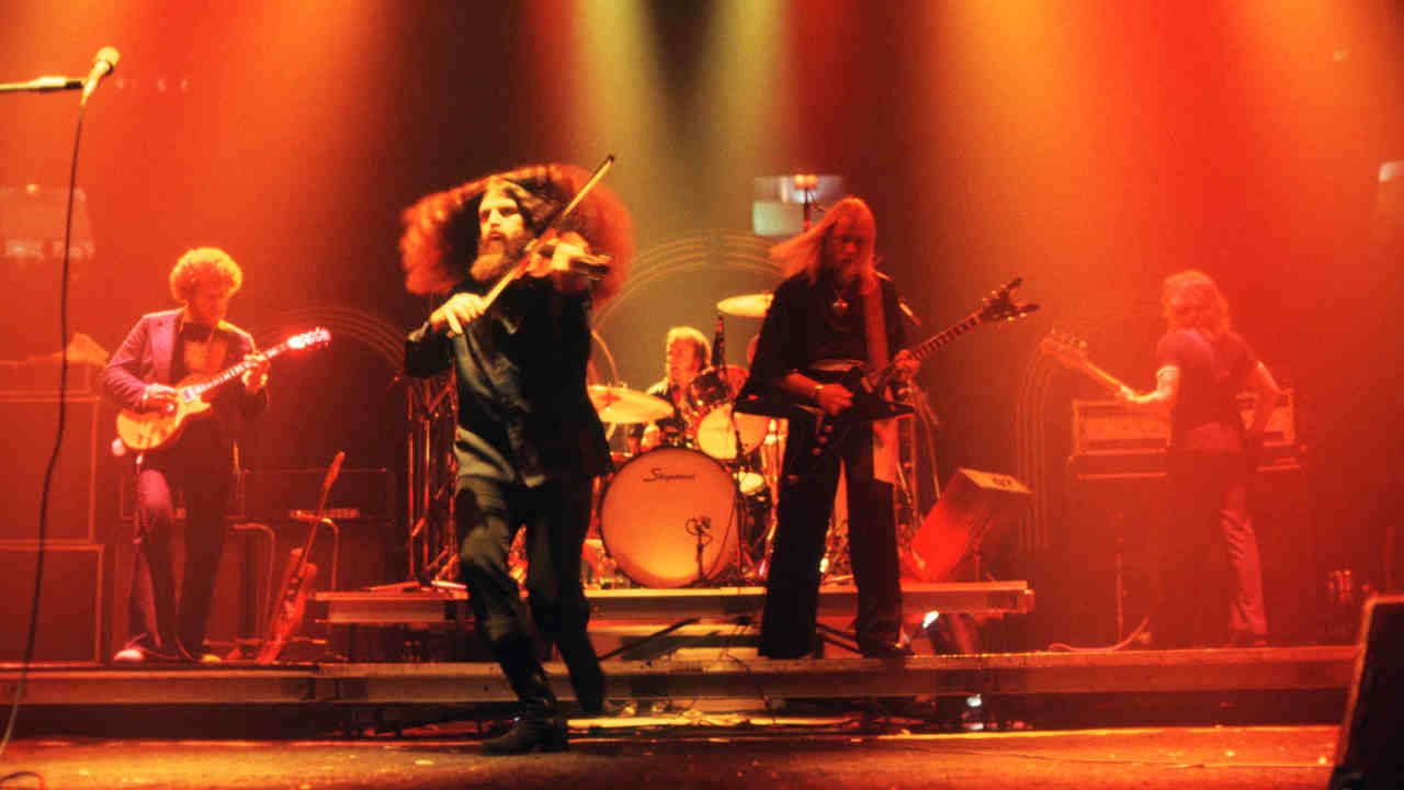 Kansas performing onstage in the 1970s