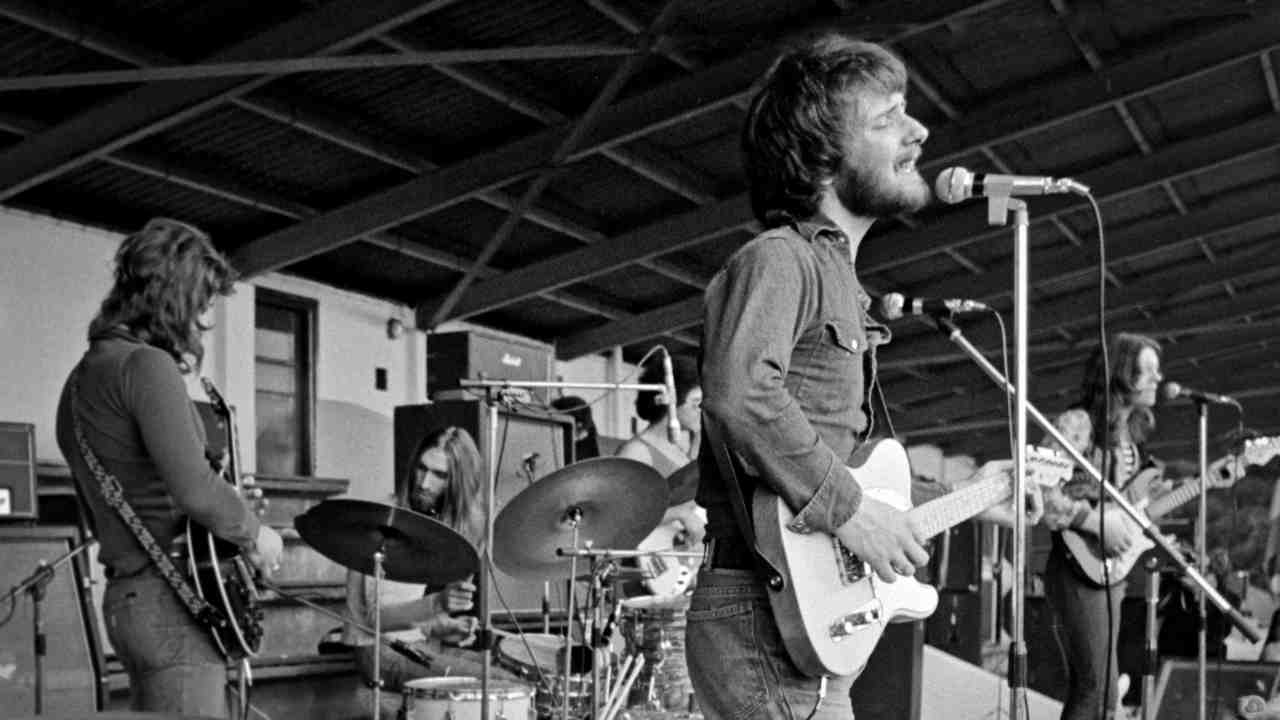 Stealers Wheel performing onstage in the early 1970s