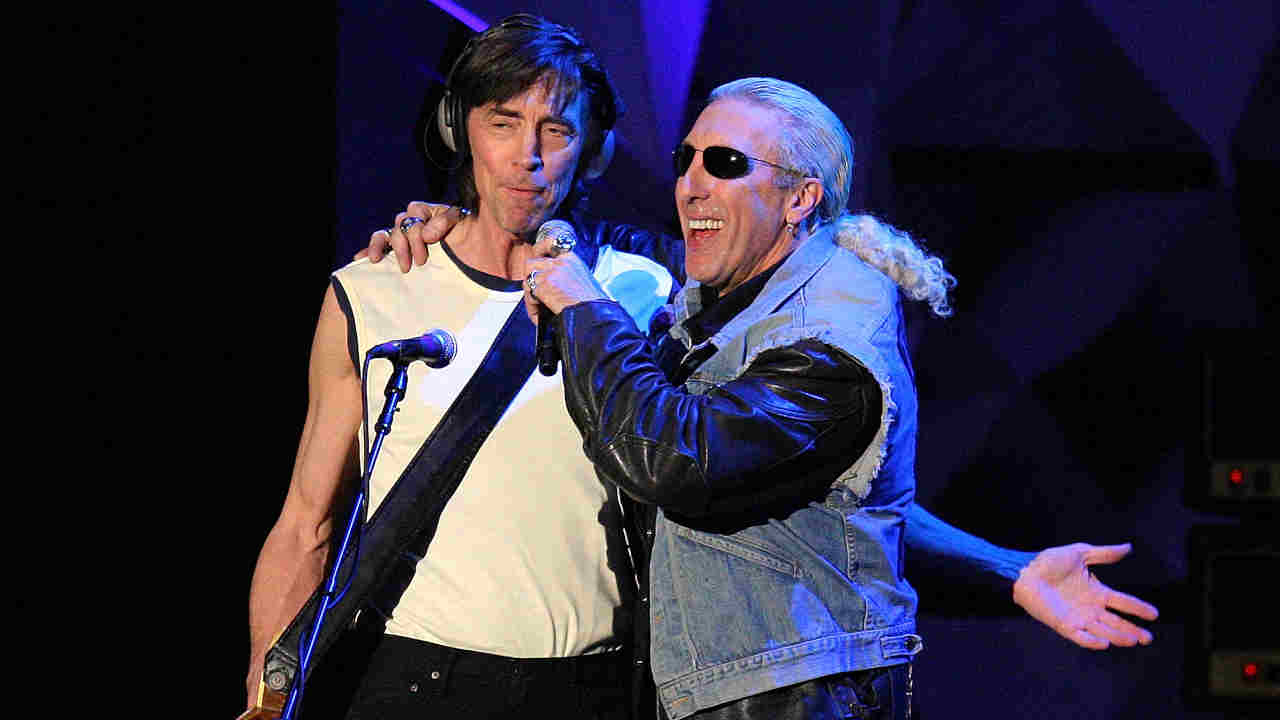 Boston’s Tom Scholz and Dee Snider onstage in 2008