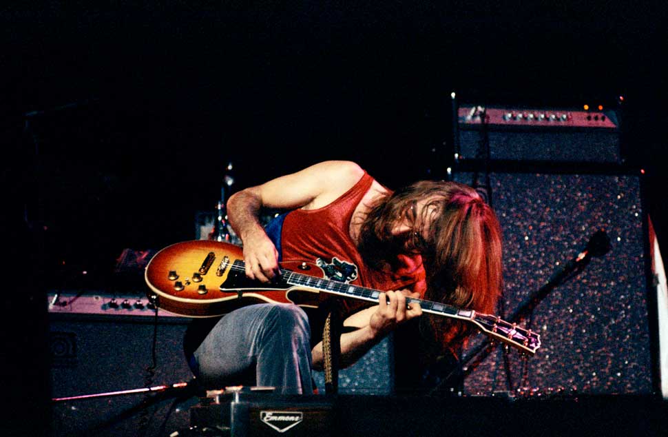 Jeff 'Skunk' Baxter onstage at the Rainbow in London
