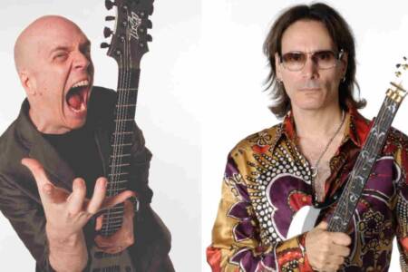 “I originally picked the guitar because it was the most obnoxious instrument, but after a while I was like, ‘Wow, there’s a lot of power in this thing’”: Steve Vai gave Devin Townsend his big break in the early 1990s. Decades later they got back together