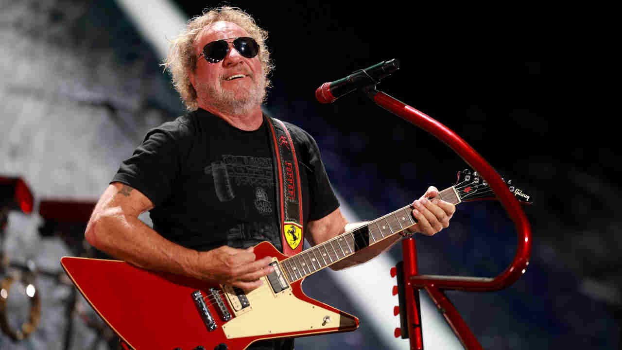 Sammy Hagar performing onstage in 2025