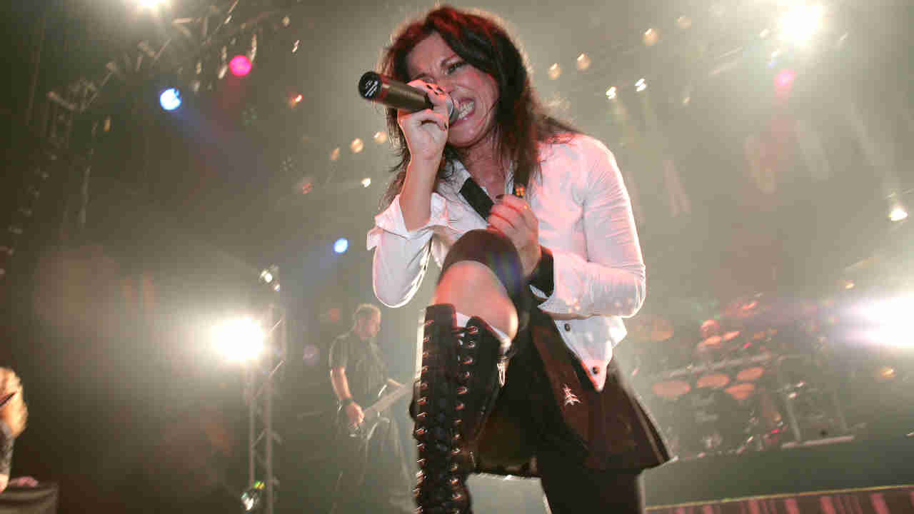 Lacuna Coil’s Cristina Scabbia onstage in 2006