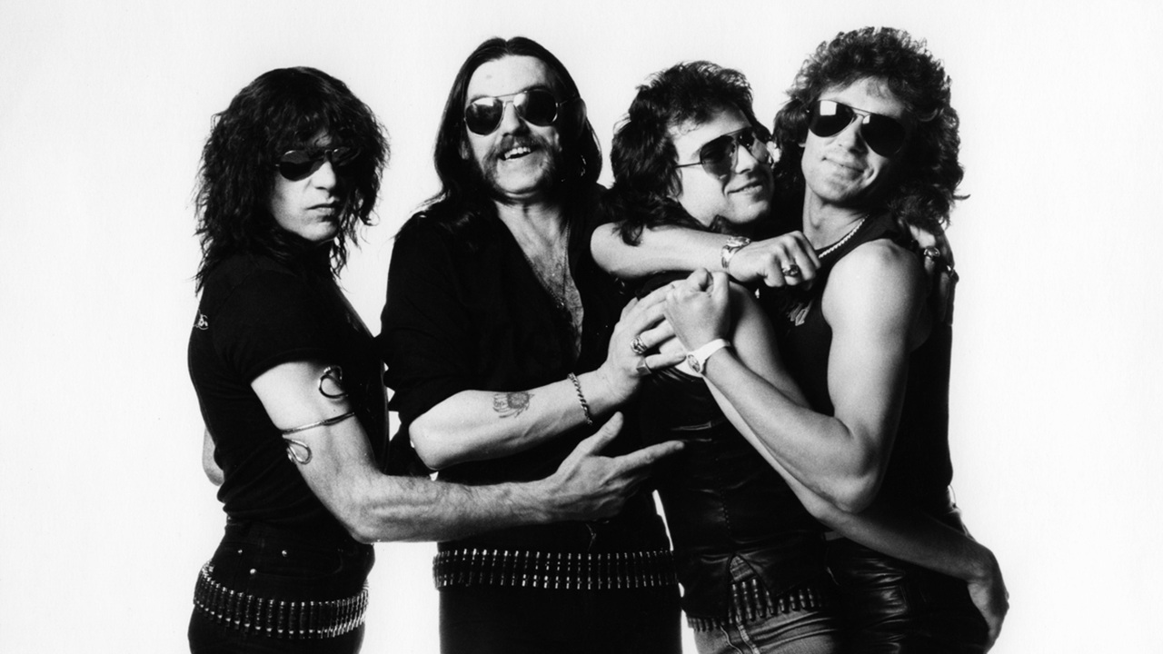 Motorhead 1984 - L-R: Wurzel, Lemmy, Phil Campbell, Pete Gill