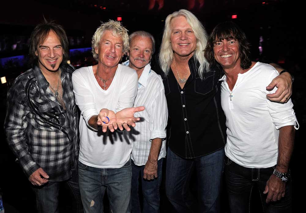 REO Speedwagon at an after-concert party at the Rok Vegas nightclub at the New York-New York Hotel &amp;amp; Casino early July 24, 2010 in Las Vegas, Nevad