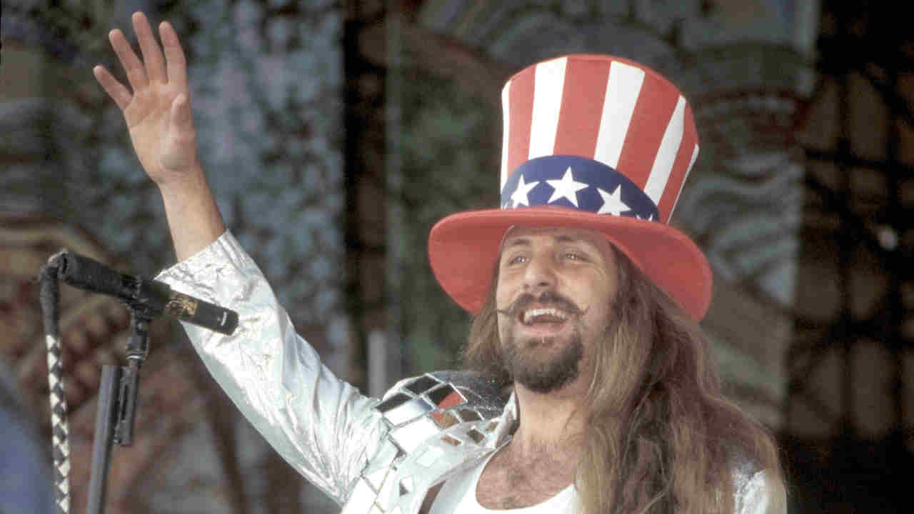 Jesse James Dupree of Jackyl performing onstage at the Woodstock &amp;rsquo;94 festival