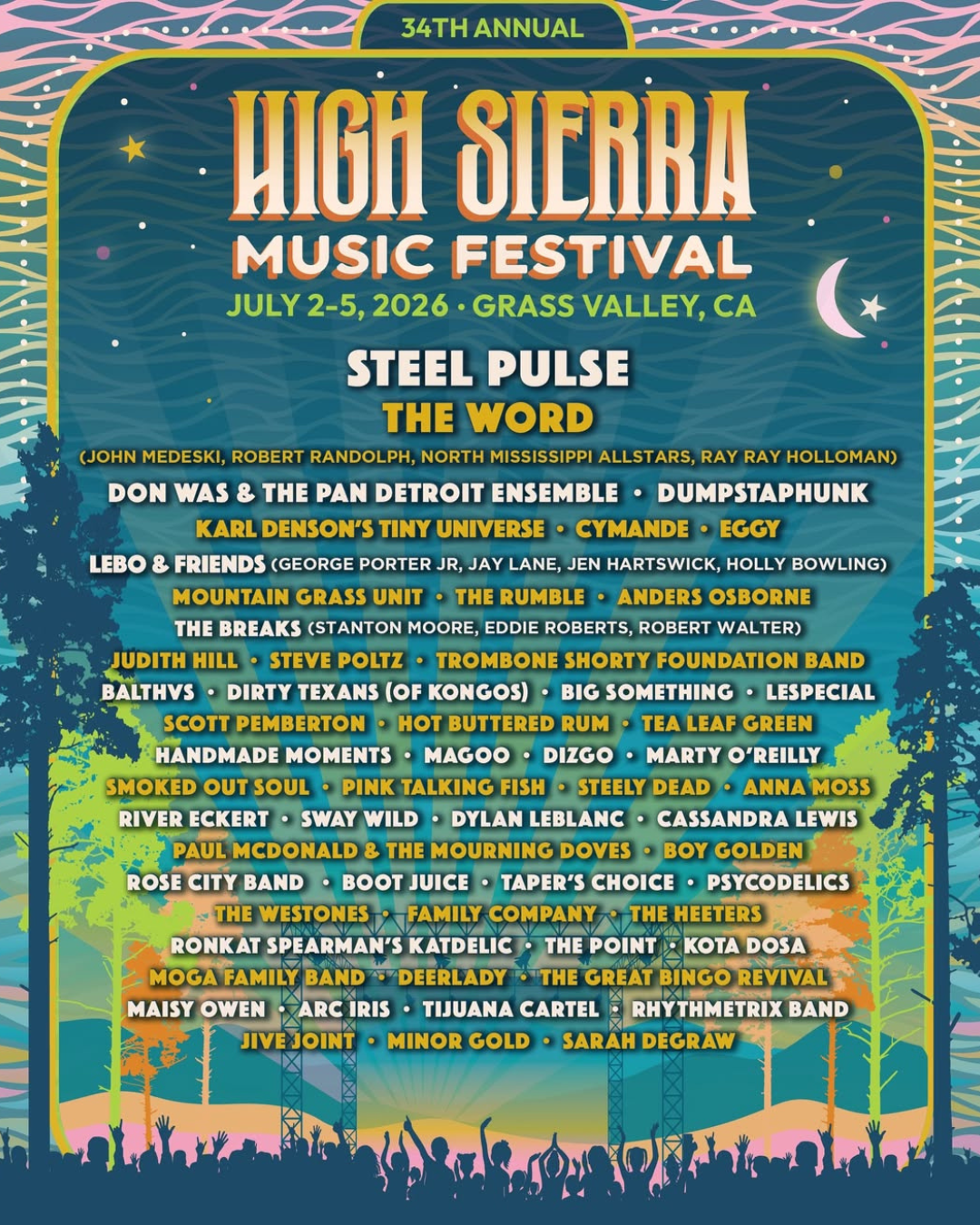 Hight Sierra Music Festival 2026
