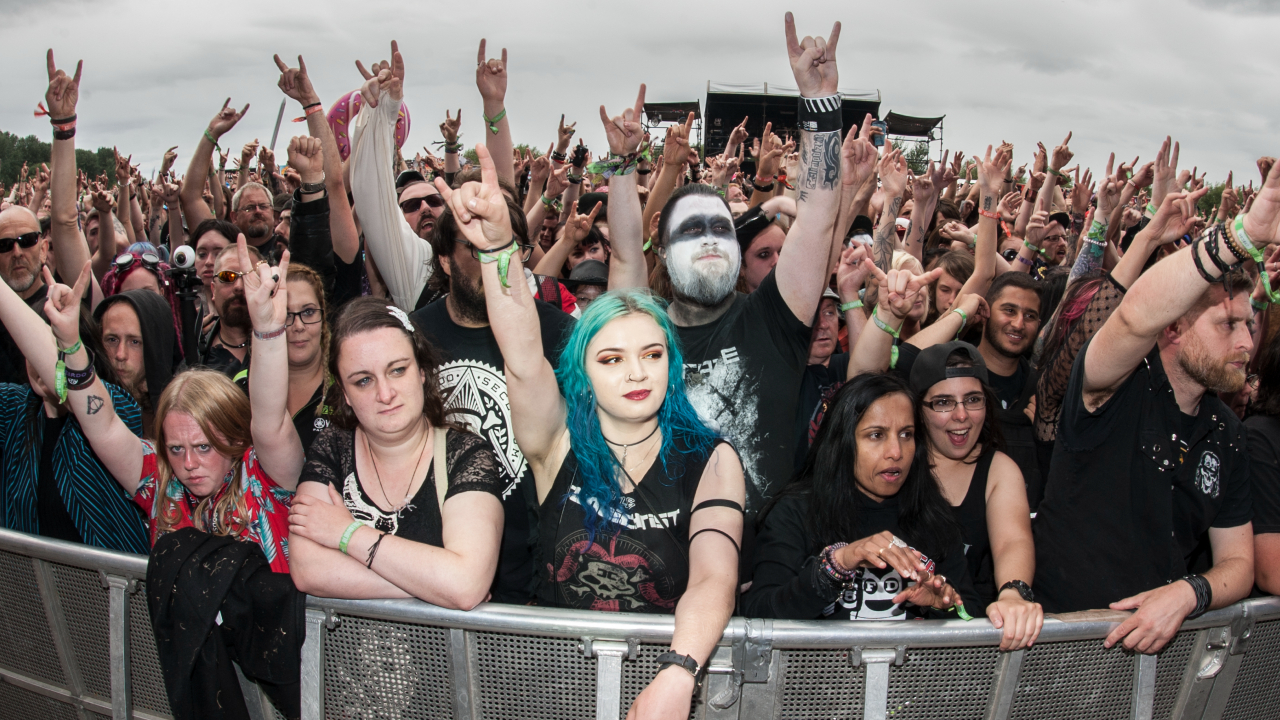 Crowd at Bloodstock festival 2018