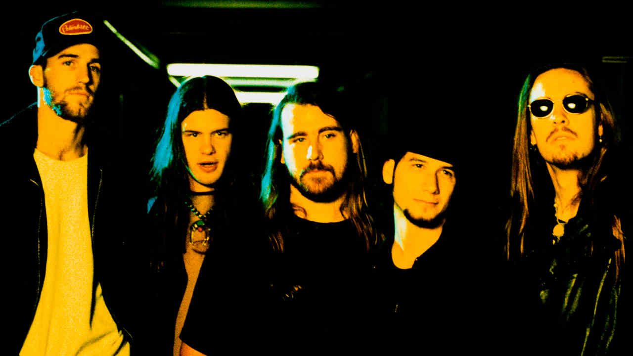 Blind Melon posing for a photograph in 1993