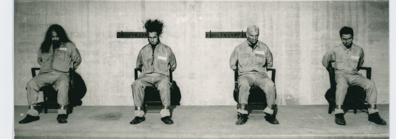 Static-X dressed like prison inmates