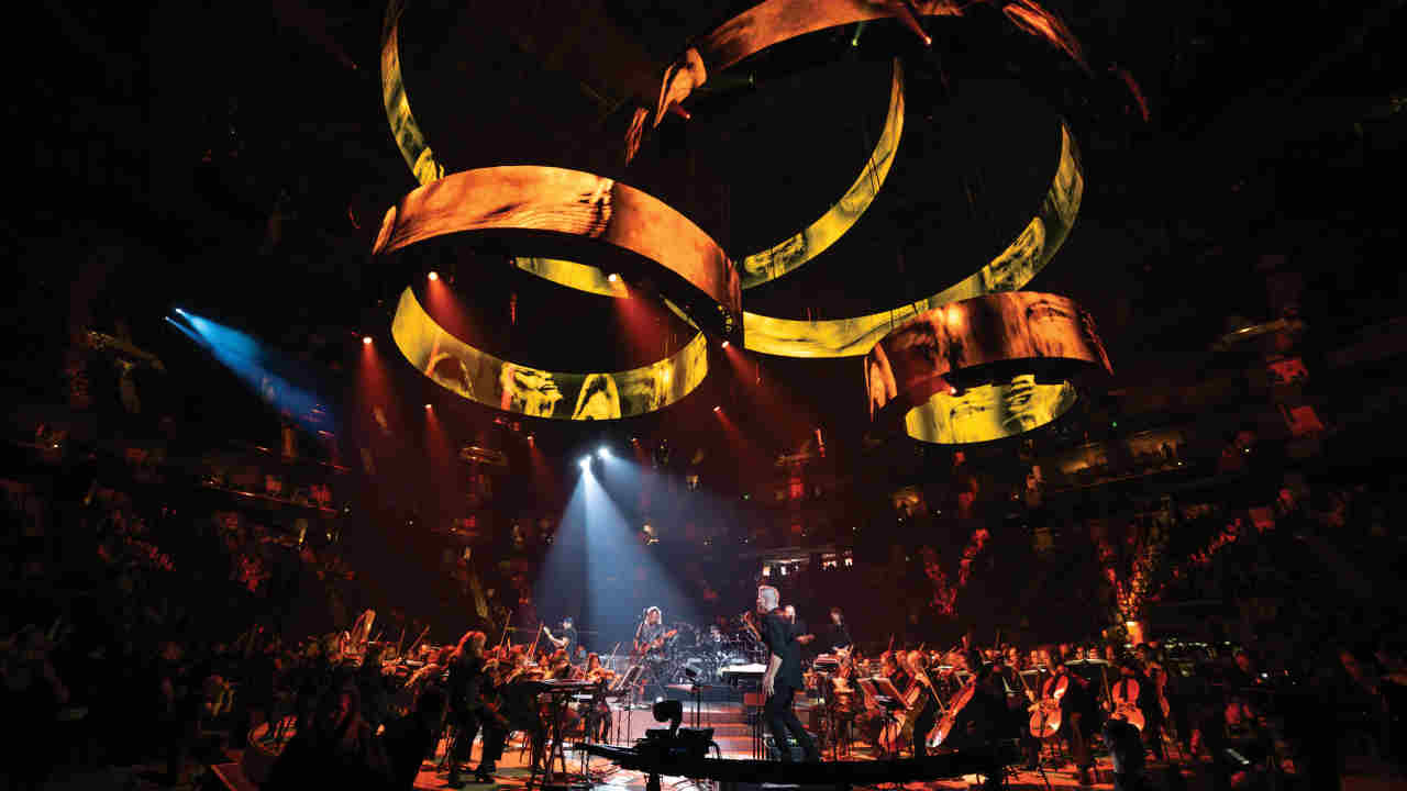 Metallica performing with the San Francisco Symphony during the S&amp;amp;M2 shows in 2019