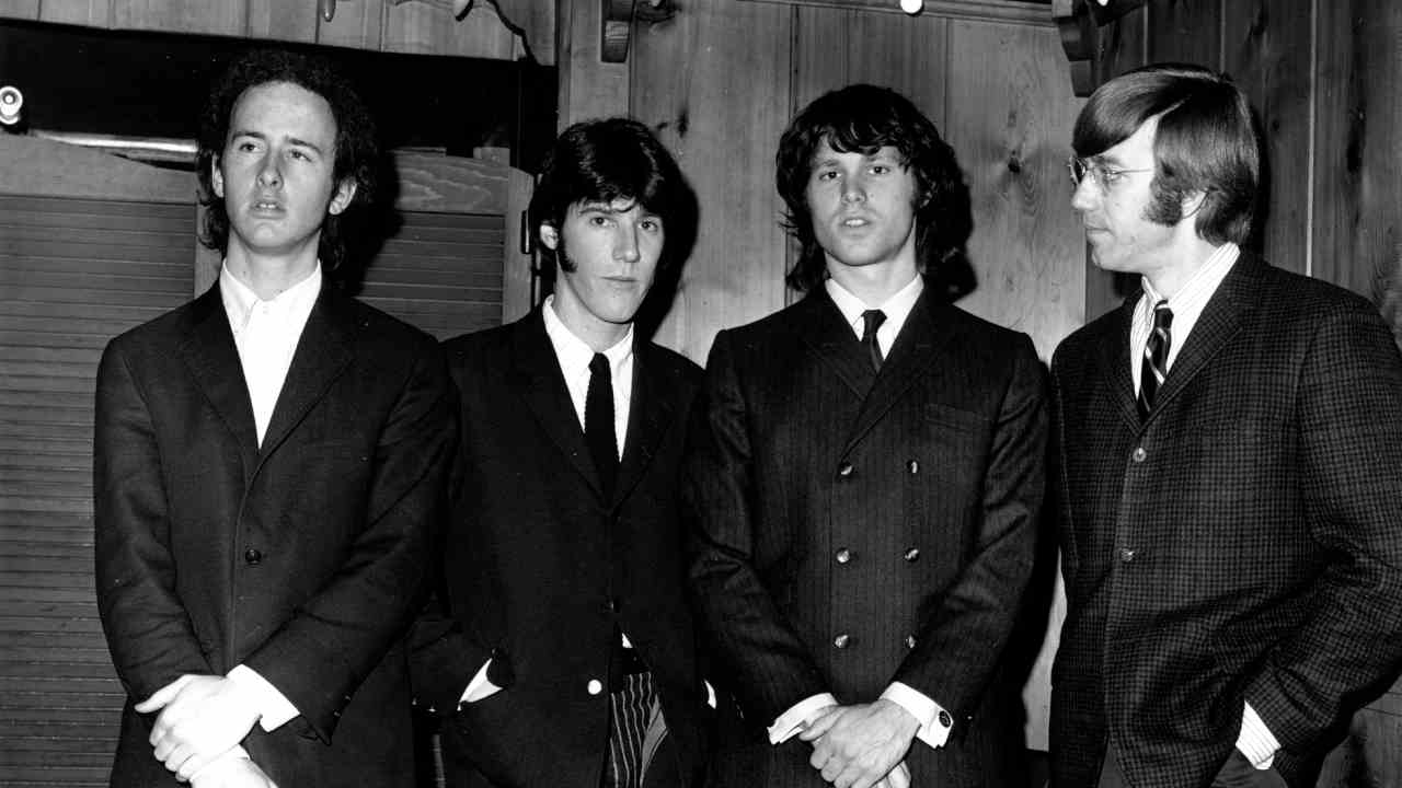 The Doors posing for a photograph in the 1960s