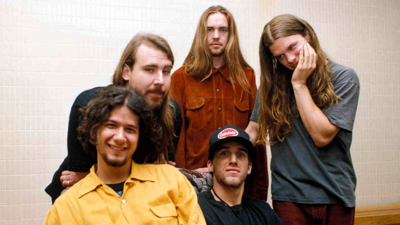 Blind Melon posing for a photograph in the 1990s