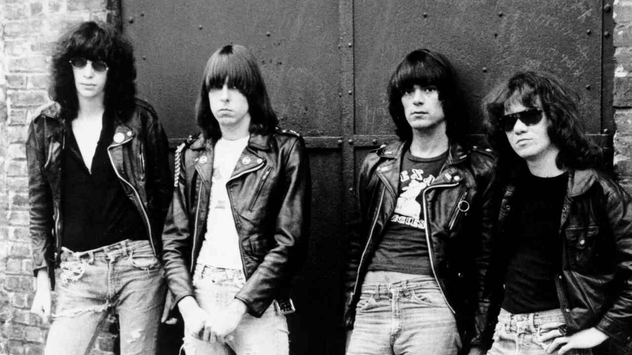 Ramones posing for a photograph in the 1970s