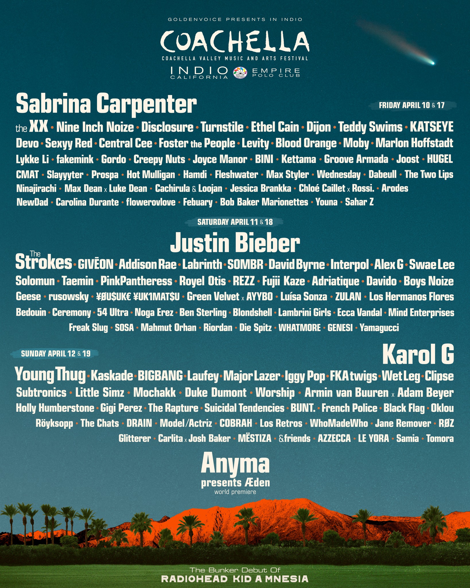 Coachella 2026 poster
