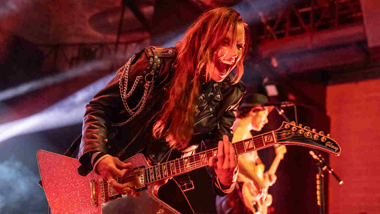 Halestorm&amp;rsquo;s Lzzy Hale performing onstage in 2023