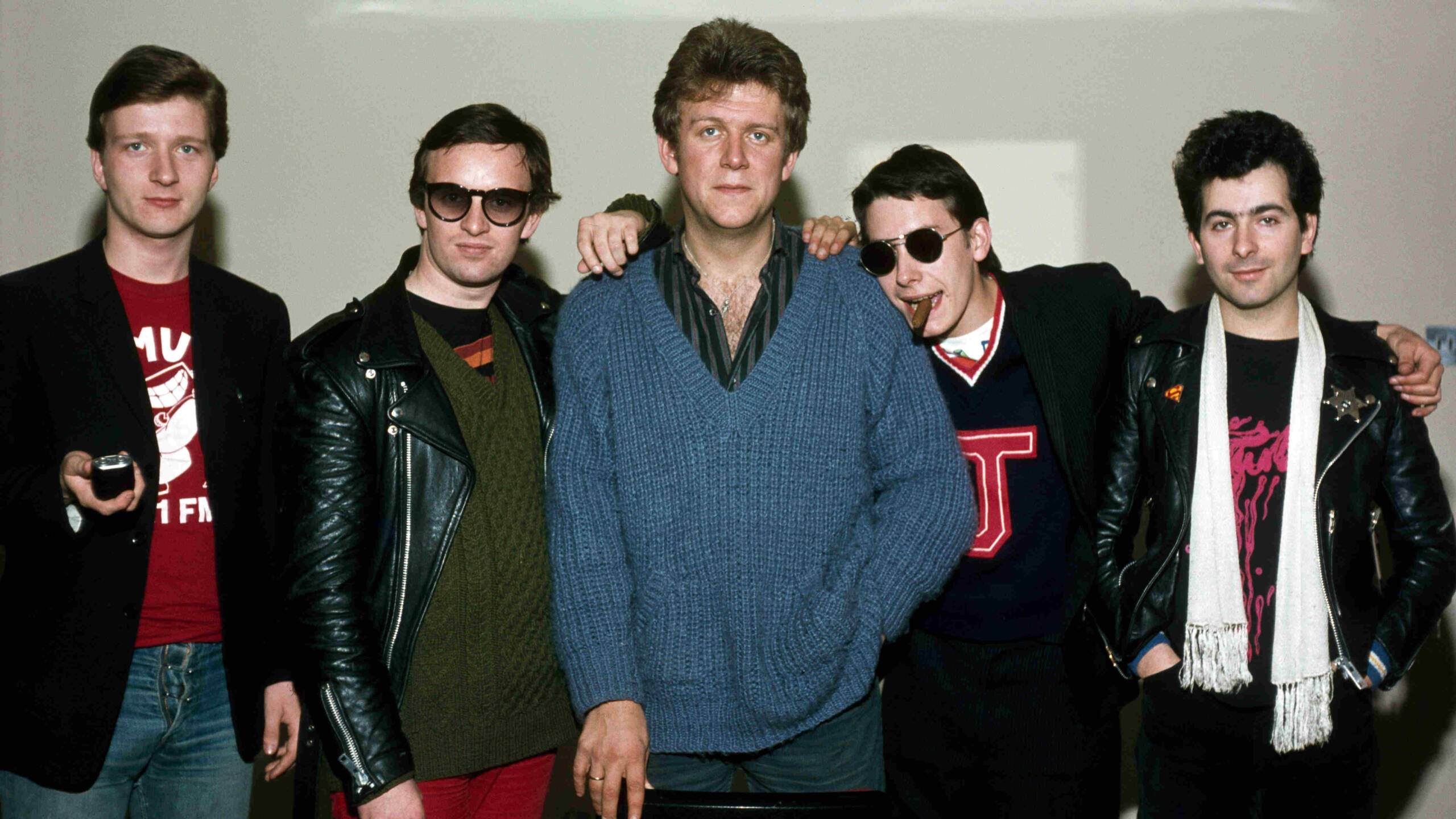 Squeeze posing for a photograph in the late 1970s
