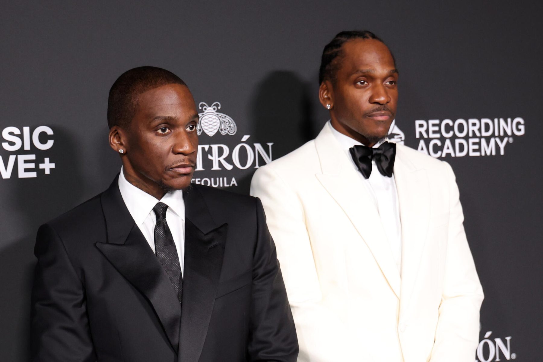 No Malice and Pusha T of Clipse at the Recording Academy Honors Black Music Collective event held at Fairmont Century Plaza on January 29, 2026 in Los Angeles, California.