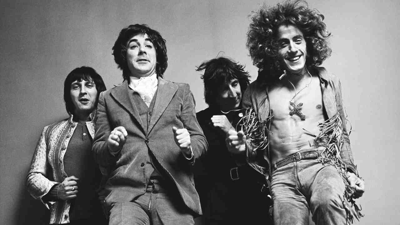 The Who posing for a photograph in the early 1970s