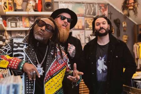 “We never fit into any scene or genre, ever, so all our friends are weirdos.” What happened when we took Skindred record shopping in Newport