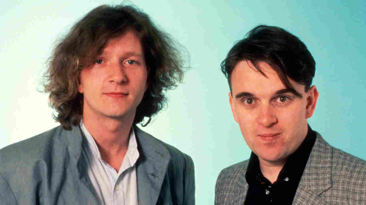 Squeeze posing for a photograph in the late 1980s