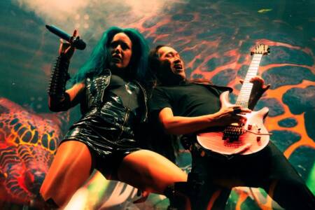 Watch former Arch Enemy singer Alissa White-Gluz make her debut with power metal heavyweights Dragonforce as frontman Marc Hudson misses show