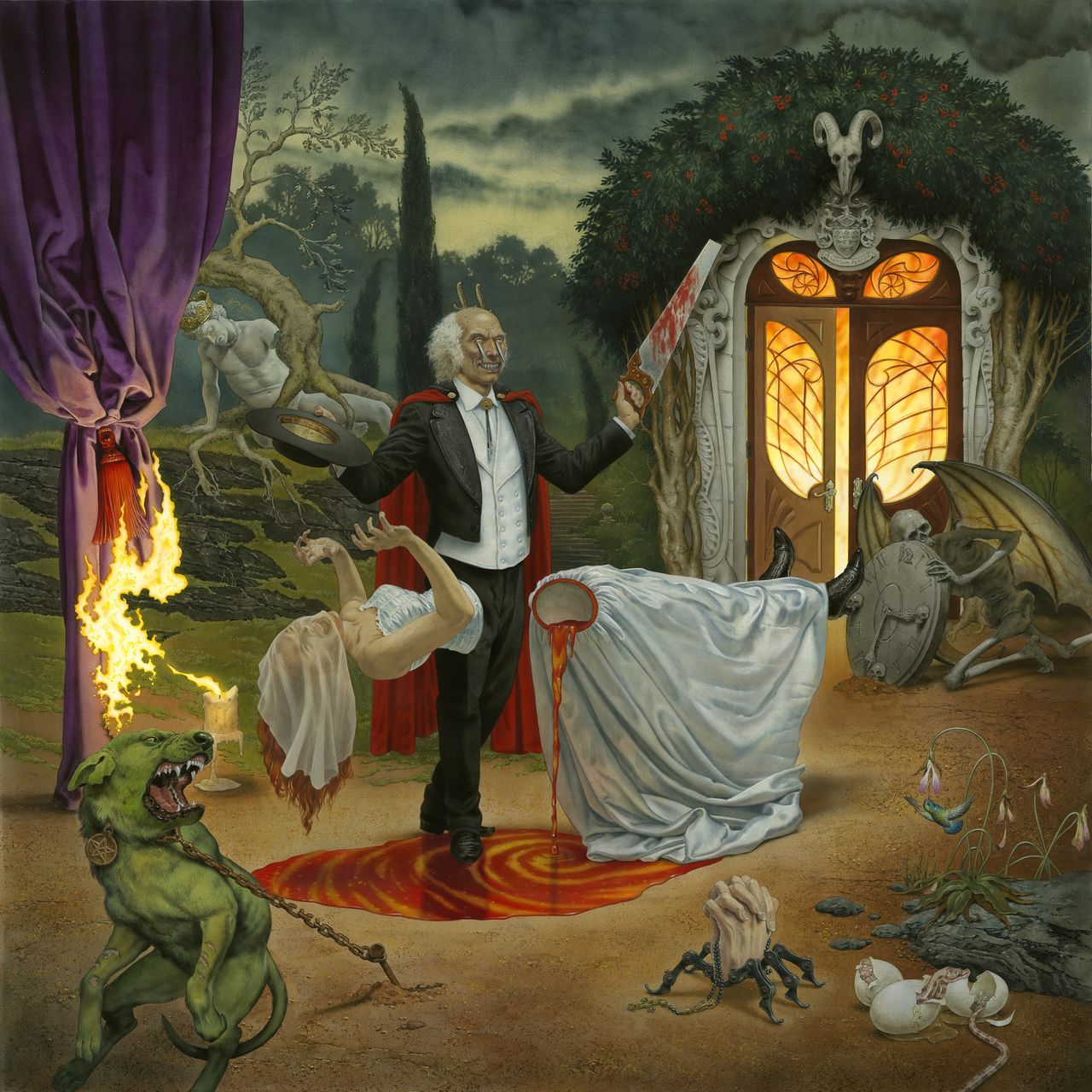 The album artwork for Anthrax's new album Cursum Perficio.