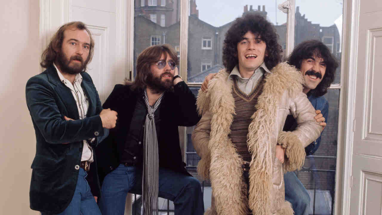 Nazareth posing for a photograph in the 1970s