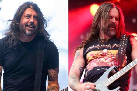 Watch Dave Grohl join Sepultura onstage in Los Angeles to jam on a 90s classic