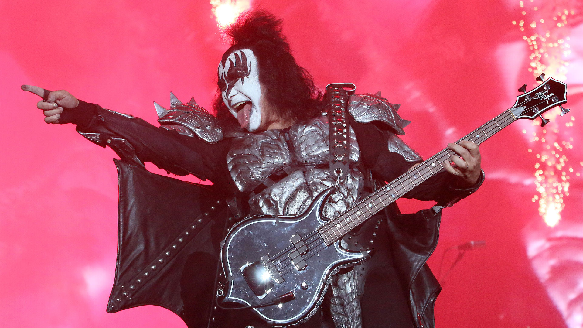 Gene Simmons of KISS performs onstage during the Domination Festival 2019 at Foro Sol on May 3, 2019 in Mexico City