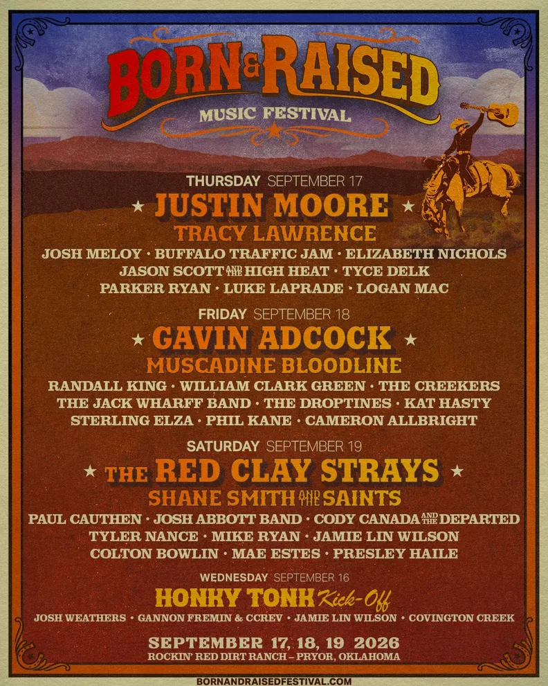 Join WhiskeyChick on the Wild Side at Rocklahoma’s 20th Anniversary! 5 Born & Raised 2026