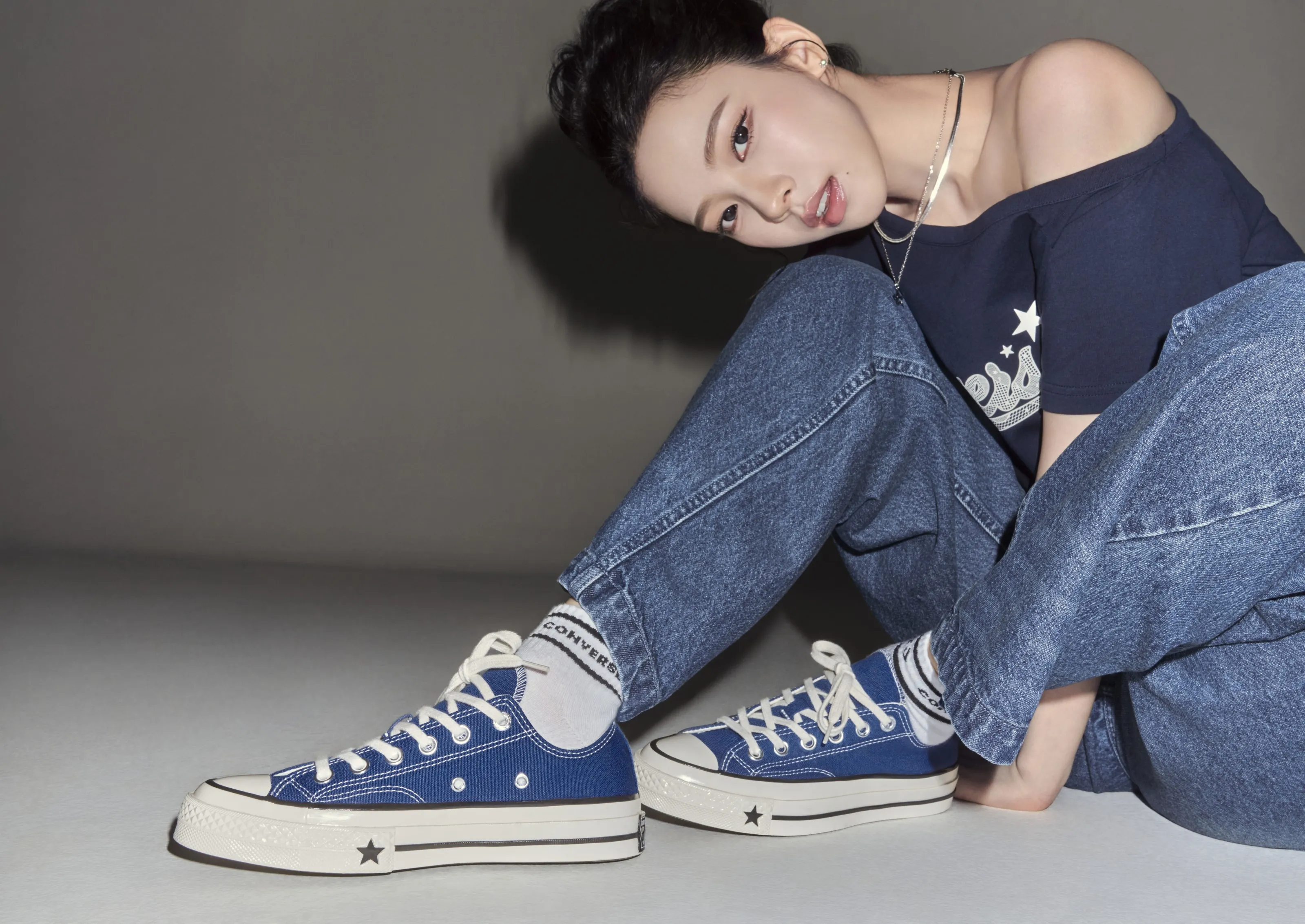 aespa’s Karina Makes Converse Debut by Modeling Two Distinct Footwear Styles: Shop Here 11 Karina aespa Chuck 70 X Converse Shop Online