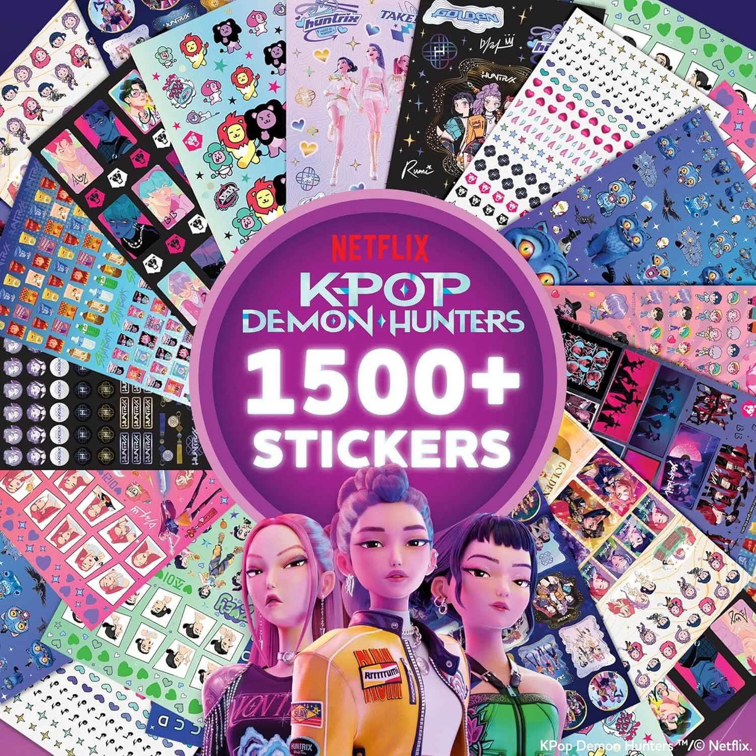 These ‘KPop Demon Hunters’ Temporary Tattoos Let You Rep Your Favorite Characters and Display Glow-in-the-Dark Demon Markings 10 KPop Demon Hunters Sticker Set