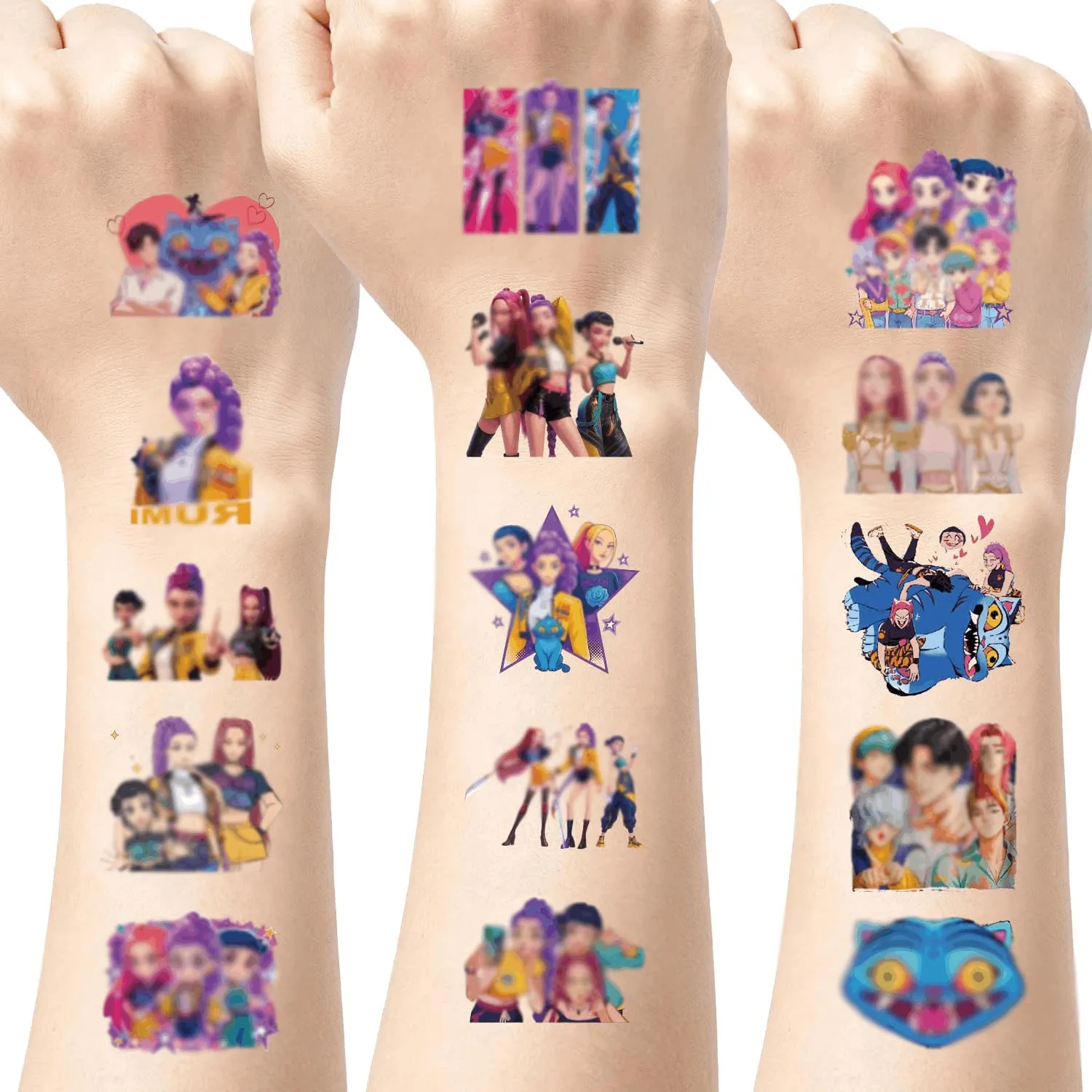 These ‘KPop Demon Hunters’ Temporary Tattoos Let You Rep Your Favorite Characters and Display Glow-in-the-Dark Demon Markings 7 Demon Hunters Movie-Inspired Tattoos