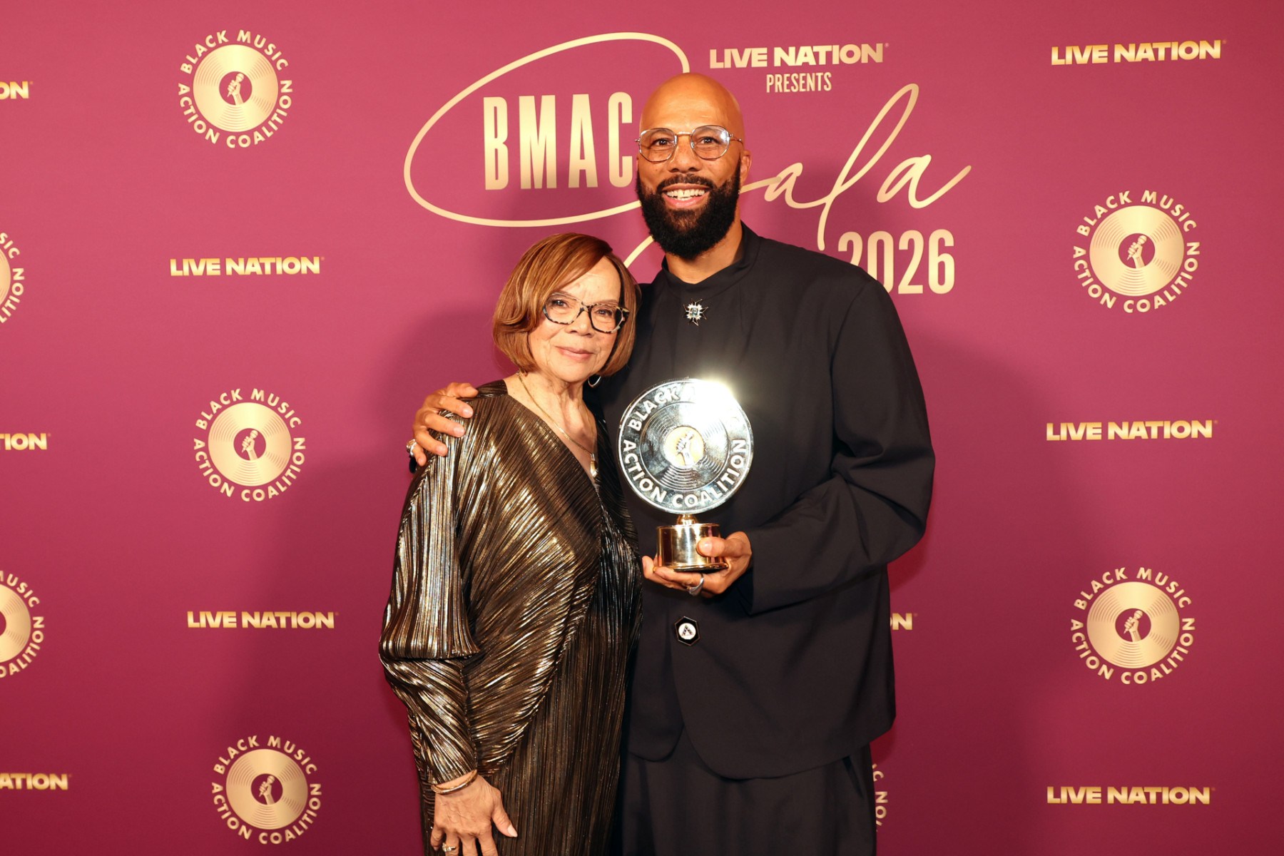 Dr. Mahlia Hines and Common.
