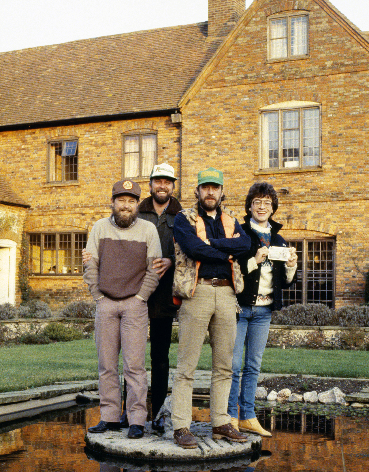 Posed group - Martin Barre, Dave Pegg, Ian Anderson and Peter Vettese, 451 (Photo by Pete Cronin/Redferns)
