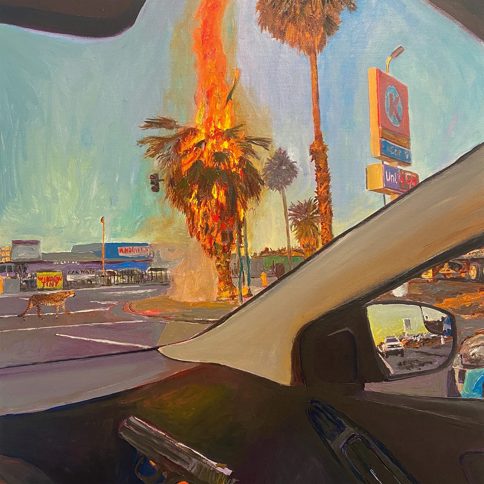 Image may contain Art Painting Bonfire Fire and Flame