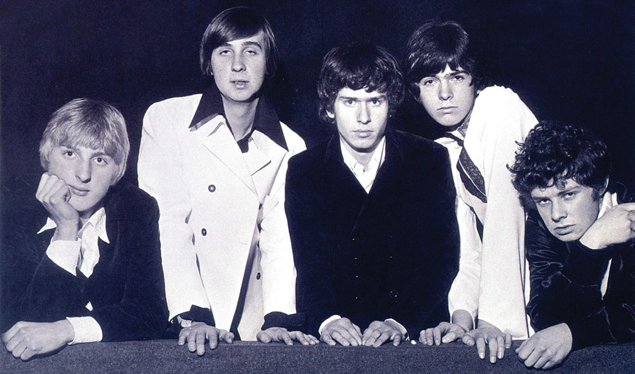 Phillips, left, with the Decca-era Genesis line-up