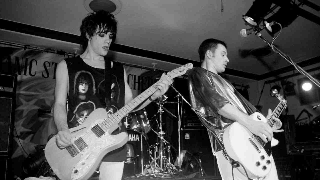 Manic Street Preachers performing live in 1991