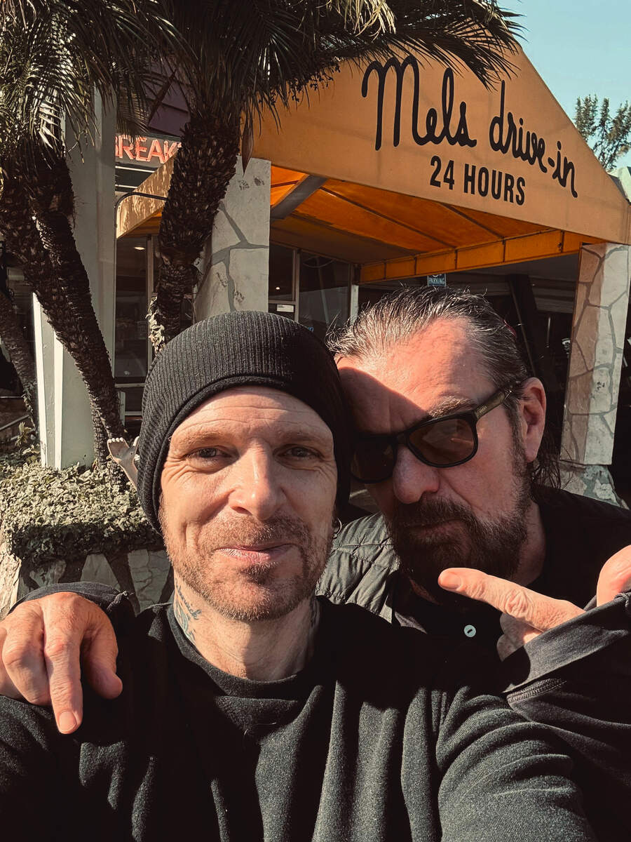 Ricky Warwick with Billy Duffy