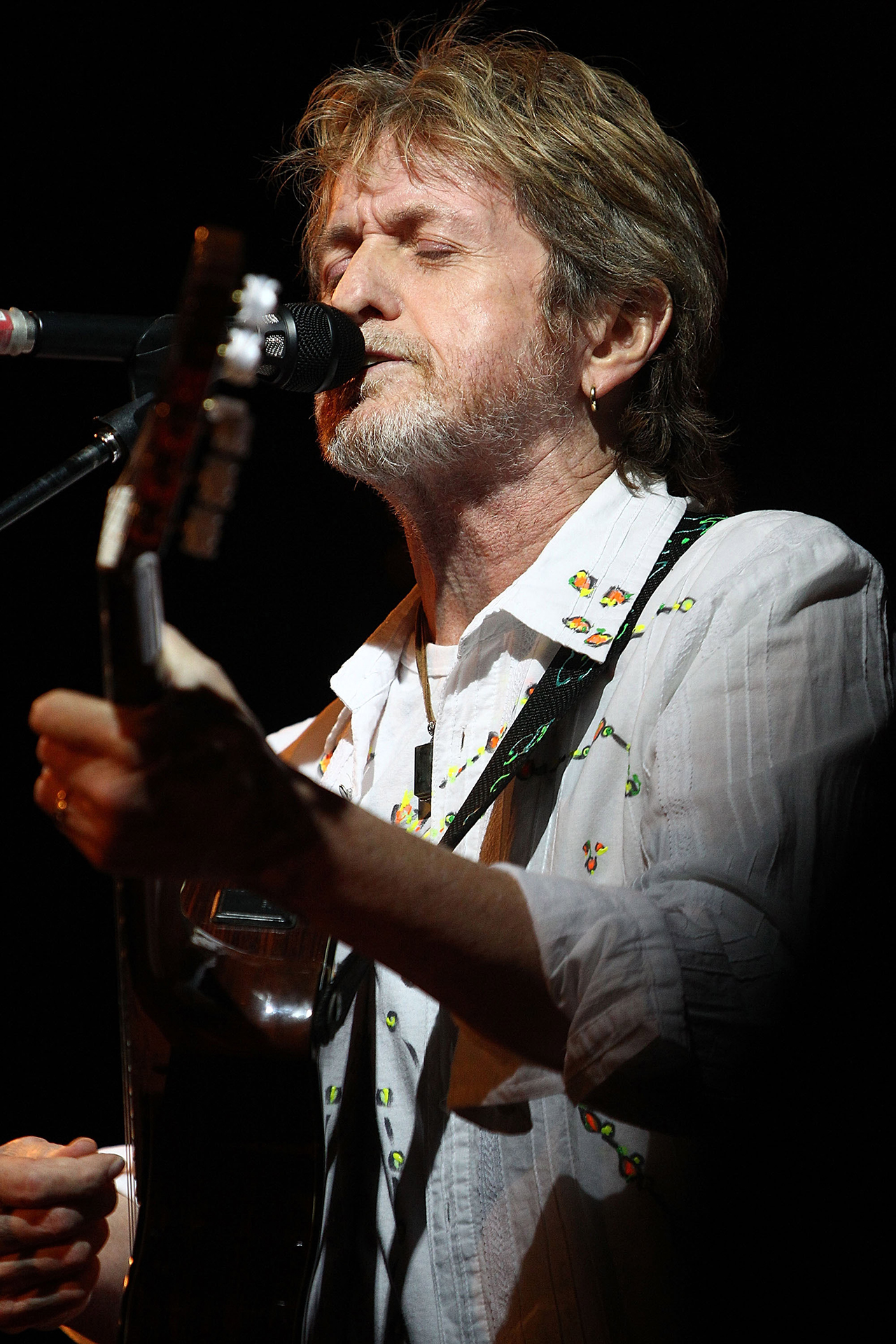 Musician Jon Anderson performs at B.B. King Blues Club &amp;amp; Grill on April 11, 2010 in New York City. (Photo by Jeffrey Ufberg/WireImage)