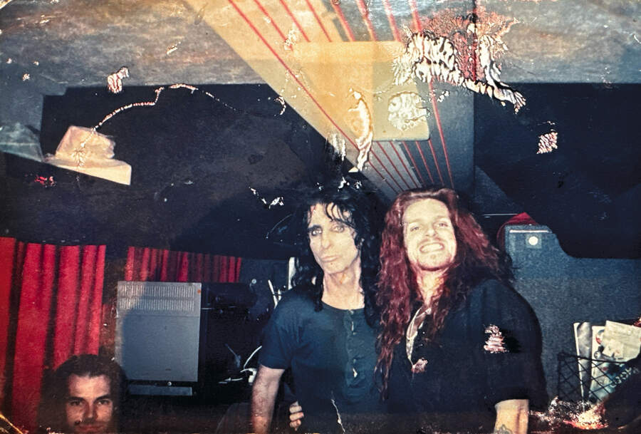 Ricky Warwick with Alice Cooper